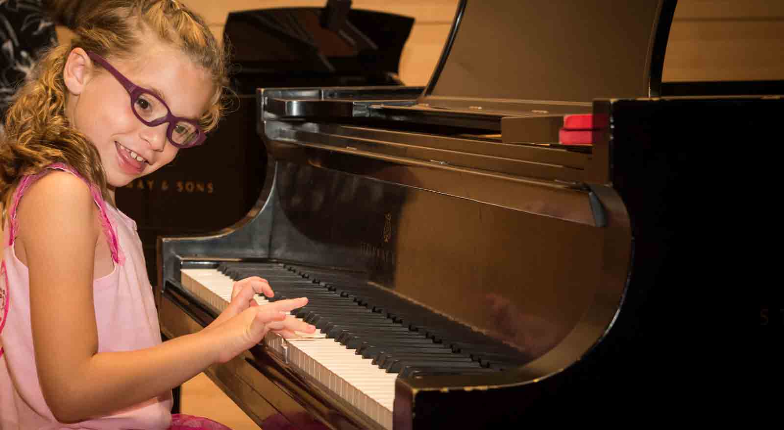 Girl playing piano
